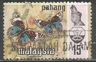 Малайские штаты(Паханг). Дневная бабочка. 1971г. Mi#88.
