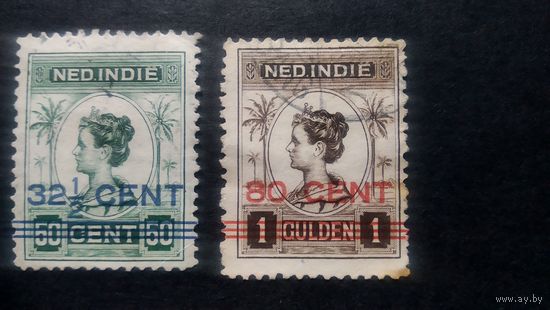 НИДЕРЛАНДЫ  \н15\ Нидерландская Индия  1921  королева Вильгельмина. надпечатка