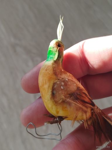 Ёлочная игрушка,птичка,с рубля