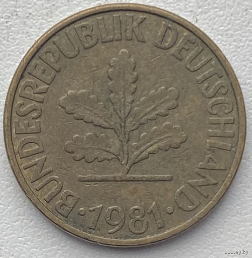 Германия 10 пфеннигов 1981 г. G