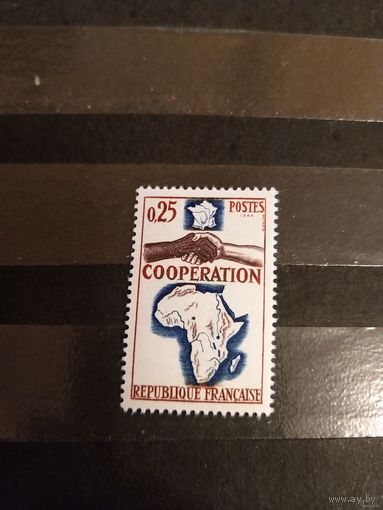 1964 Франция кооперация чистая клей MNH** выпускалась одиночкой совместный выпуск  (4-5)