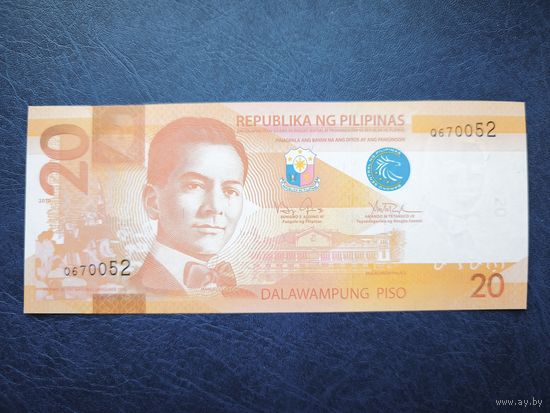 Филиппины 20 песо 2010 год unc