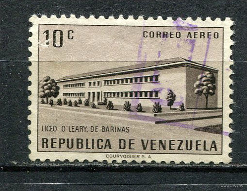 Венесуэла - 1956/1957 - Архитектура 10С - [Mi.1127] - 1 марка. Гашеная.  (Лот 10HM)-T2P5