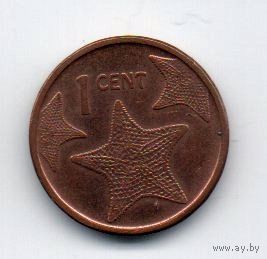 СОДРУЖЕСТВО БАГАМЫ 1 ЦЕНТ 2009. ФАУНА. МОРСКАЯ ЗВЕЗДА.