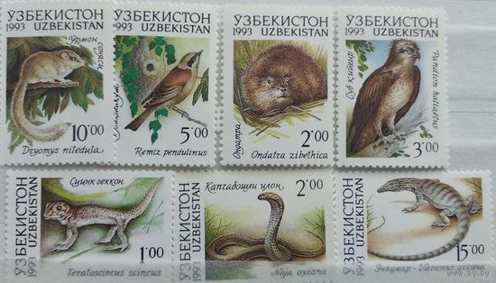 Узбекистан 1993 Фауна Узбекистана С-М-1-1