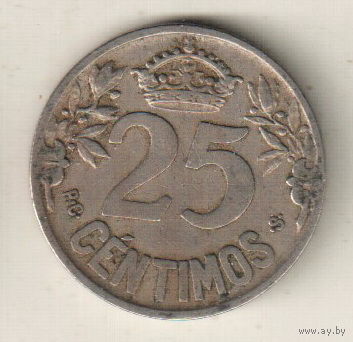 Испания 25 сентимо 1925