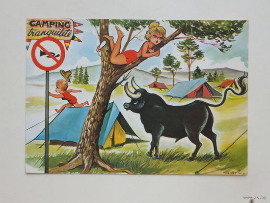 Юмор Испания 1970-е  10х15  см