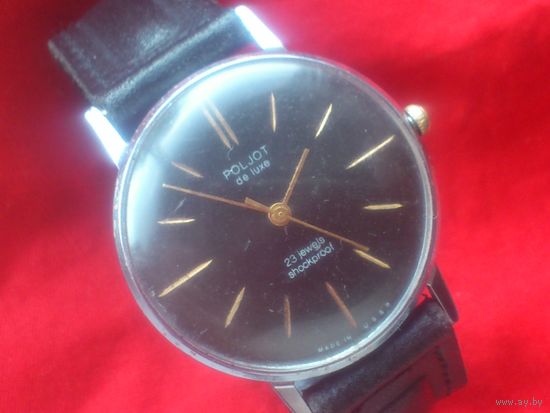 Часы POLJOT de LUXE 2209 ПОЛЕТ де ЛЮКС 1 МЧЗ им. КИРОВА 23 камня  из СССР 1970-х