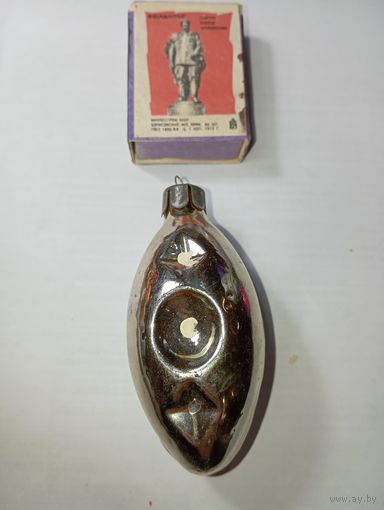 Игрушка на ёлку , Снежинка , винтаж , стекло , СССР . С 80 копеек .