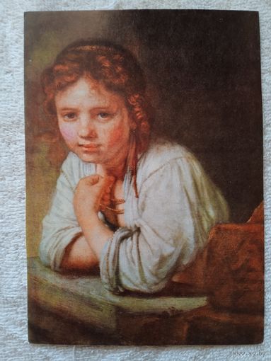 Дети. Рембрандт. Девочка у окна. Издание Германии