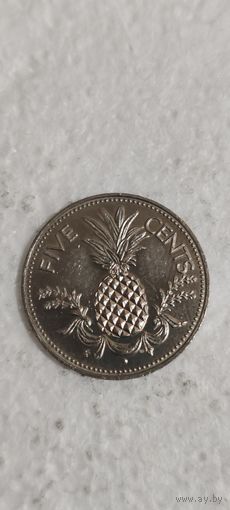 Багамы 5 цент 1977