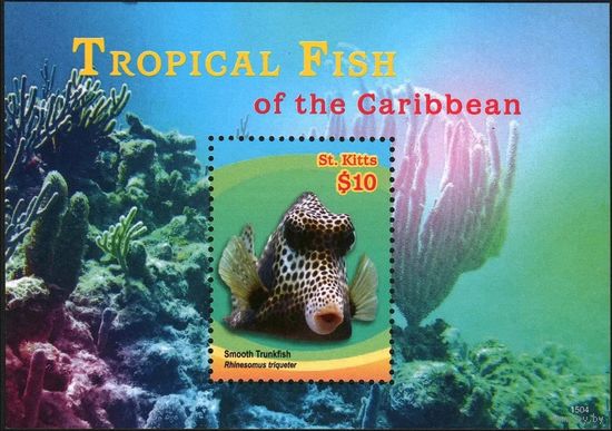 2014 Сент-Китс 1439/B145 Морская фауна 9,00 евро