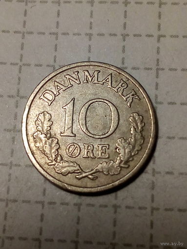 10 эре  Дания 1969 год