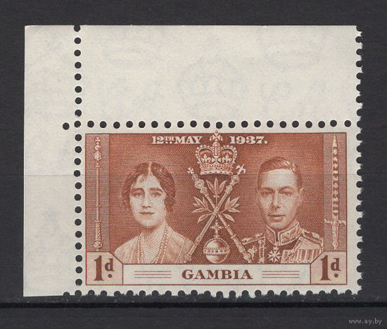 1937 Гамбия** Георг VI Коронация (SG 147)