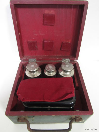 С рубля. Редкость. "Набор гирь эталонных для лабораторных, ювелирных, медицинских весов". В оригинальной упаковке. Гири. Гирьки. Завод им. София-Кофарджиев. Болгария. Ретро СССР. м.