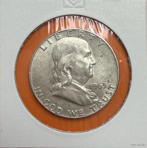 США 1/2 доллара 1963 D Franklin Half Dollar