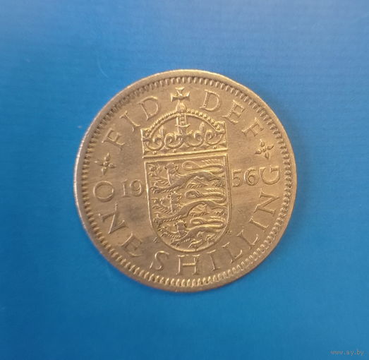 Великобритания 1 шиллинг 1956 год для Англии