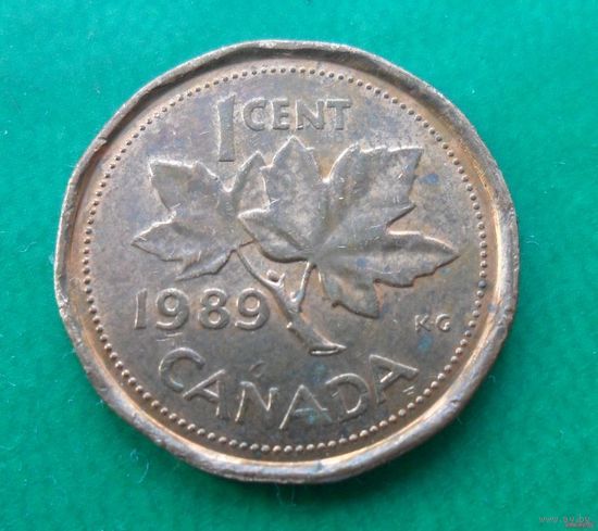 1 цент Канада 1989 г.в.