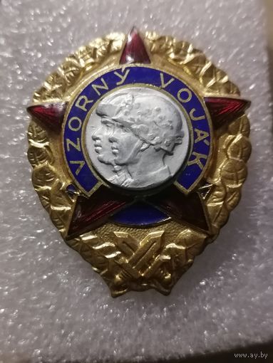 Знак ЧССР  Тяжелый  эмаль синяя.
