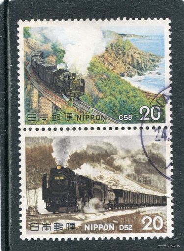 Япония. Железнодорожный транспорт. Паровозы, сцепка