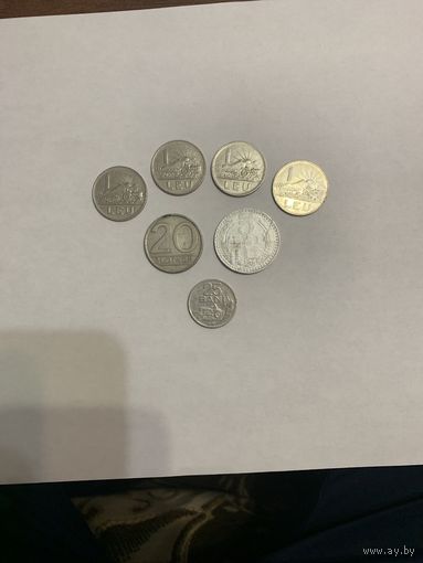 Румыния 1966, Польша 1984. "Семь монет одним лотом"