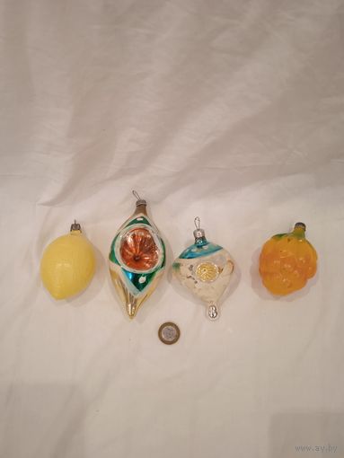 Ёлочные игрушки СССР стекло поштучно на выбор