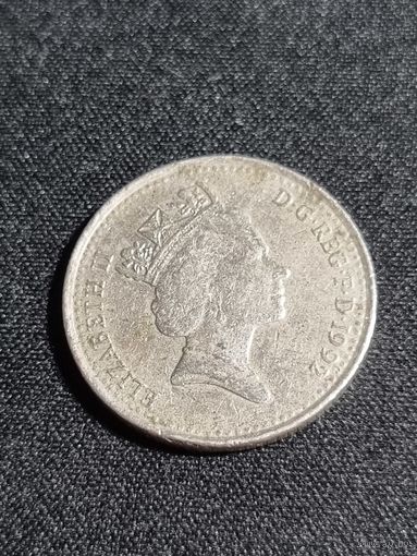 ВЕЛИКОБРИТАНИЯ 10 пенсов 1992