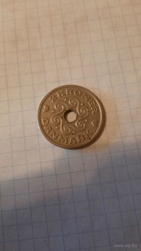 2 кроны 1993 Дания