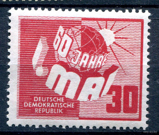 ГДР - 1950г. - 60 лет Дню Труда - 1 марка - полная серия, MNH [Mi 250]. #1-GG-1-A-2