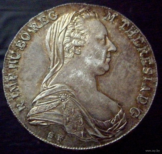 Талер Мария Терезия 1780 Рестрайк, пруф