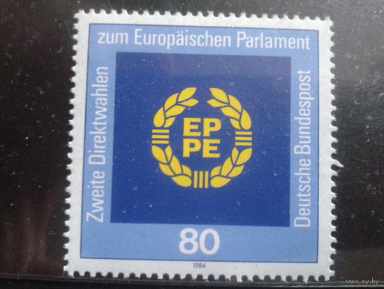 ФРГ 1984 эмблема Европарламента Михель-2,4 евро