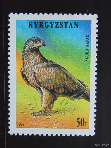 Киргизия 1995 г. Птицы.