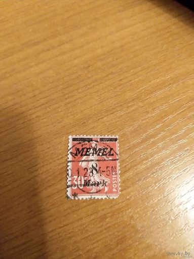 1922 Мемель самая дорогая марка серии (2-5)