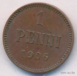 1 пенни 1906 год _состояние VF+
