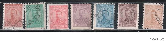 Болгария-1919, (Мих.128-134),   гаш. , Царь Борис III, (полная серия)(1)