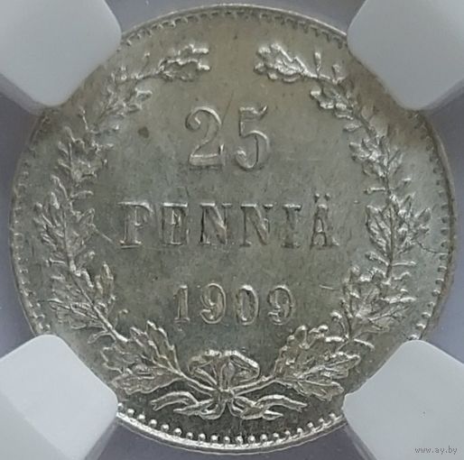 25 пенни 1909 MS-63