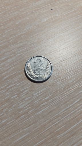 Польша 2 злотых 1989 год