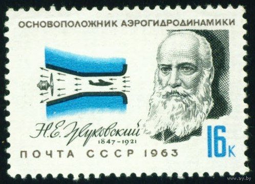 Пионеры воздухоплавания Деятели авиации СССР 1963 год 1 марка