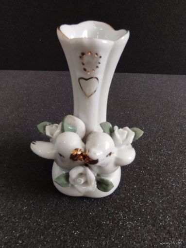 Вазочка Птички, высота 9 см. Германия