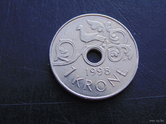 Норвегия 1 крона 1998 г.