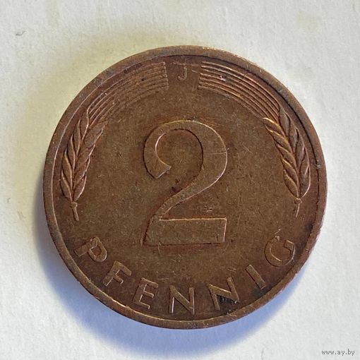 ФРГ 2 пфеннига 1979 J