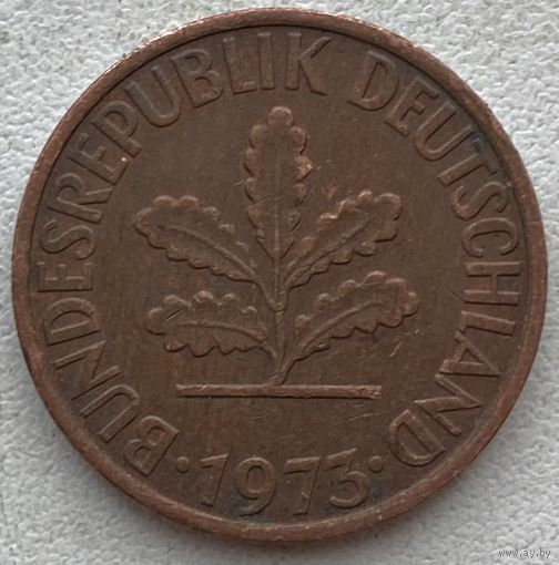 Германия 2 пфеннига 1973 г. F