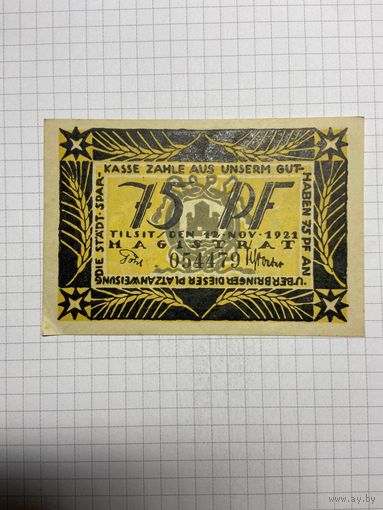 Нотгельд 75 пфеннигов -2712