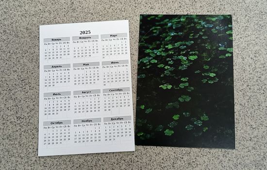 Календарик карманный 2025 пруд