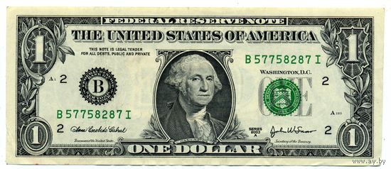 1 доллар 2003 A B