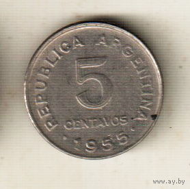 Аргентина 5 сентаво 1955