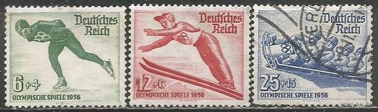 Германия(Рейх). Олимпиада Германия'36. 1936г. Mi#600-02. Серия.