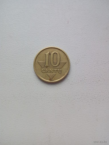 10 центов 1998г. Литва.