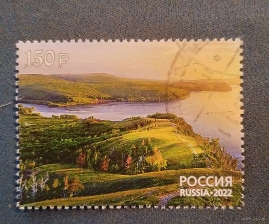 Россия-2022, 2962. Национальный парк Фауна Самарская Лука. Совместный выпуск с Азербайджаном. ПБ