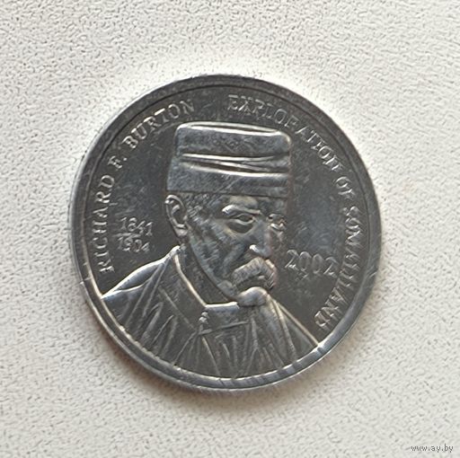 Сомалиленд 5 шиллингов, 2002 Ричард Френсис Бёртон 6-6-4